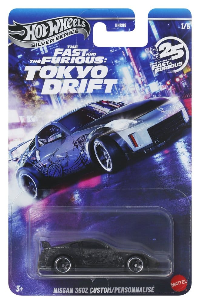Fast & Furious Hot Wheels Silver Series Die-Cast Fahrzeuge 1/64 979M Tokyo Drift Sortiment (24)