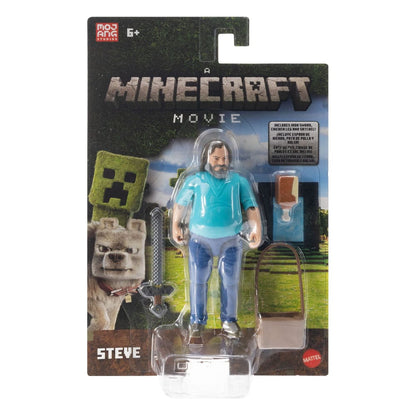 Ein Minecraft Film Actionfigur Steve 10 cm