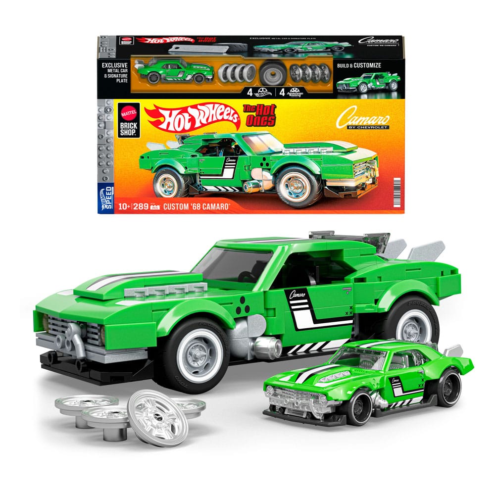 Mattel Brick Shop Hot Wheels Speed Series Bauset 1/32 Custom '68 Camaro