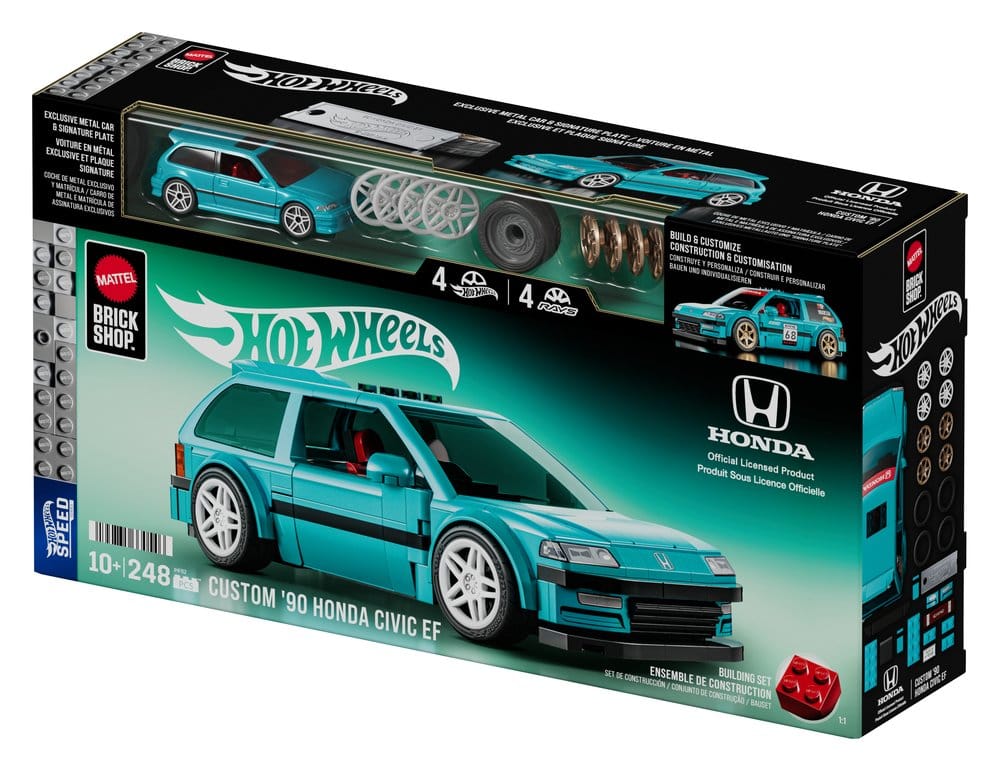 Hot Wheels Speed Series Mattel Brick Shop Bauset 1/32 Custom ’90 Honda Civic EF