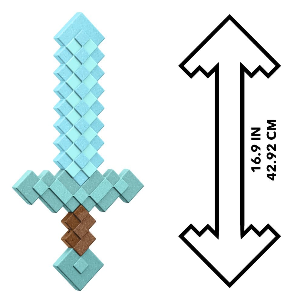 Minecraft Roleplay-Replik Diamond Sword 43 cm