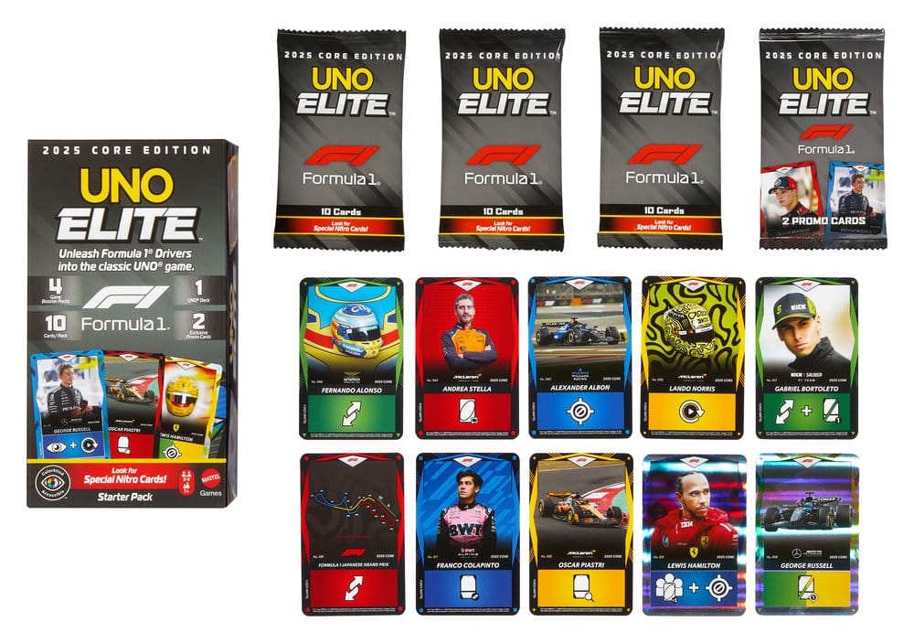 Formula 1 UNO Kartenspiel Elite F1 Starter-Set