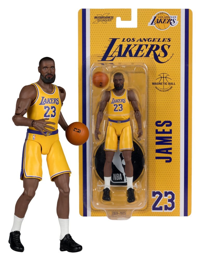 NBA SportsPicks Actionfigur Lebron James (Los Angeles Lakers) 16 cm