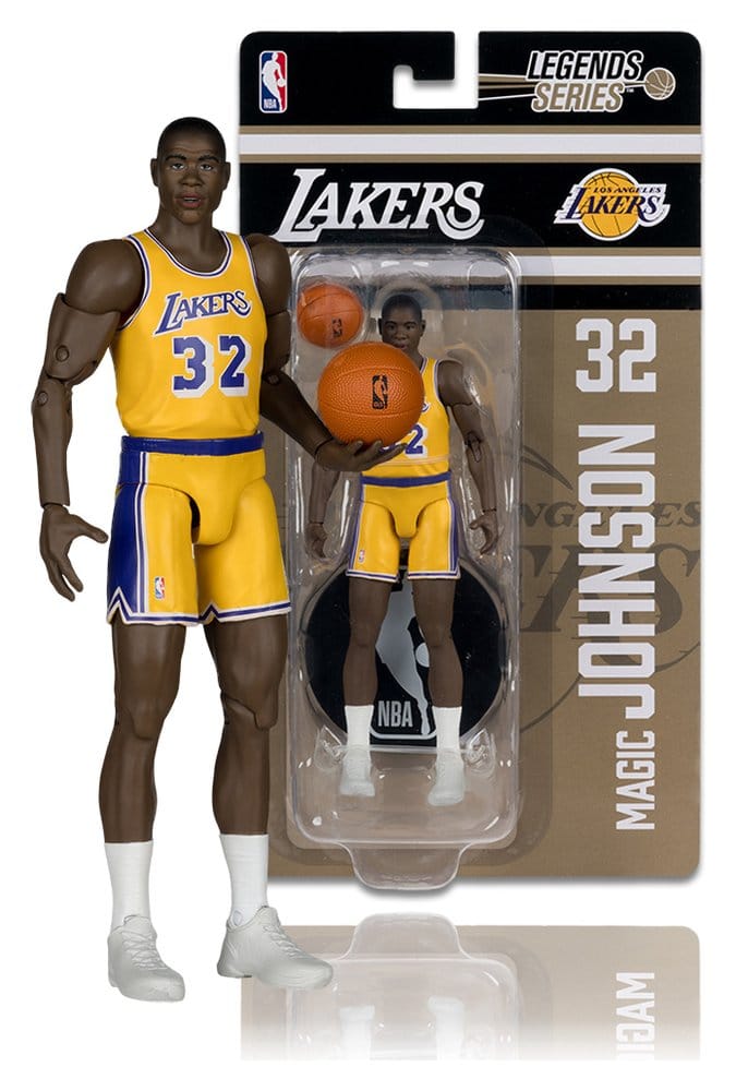 NBA Legends Series Actionfigur Earvin "Magic" Johnson (Los Angeles Lakers) 15 cm