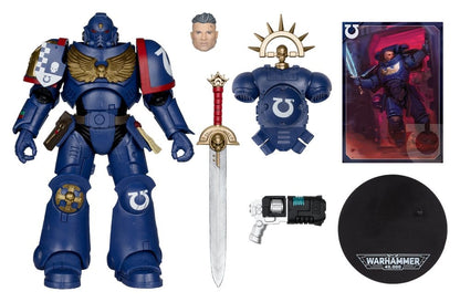 Warhammer 40,000 Total War Actionfigur 3rd Company Lieutenant (Ultramarines) 18 cm
