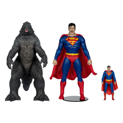 DC Justice League Monsterverse DC Multiverse Actionfiguren 2er-Pack Superman Vs. Godzilla 30 cm