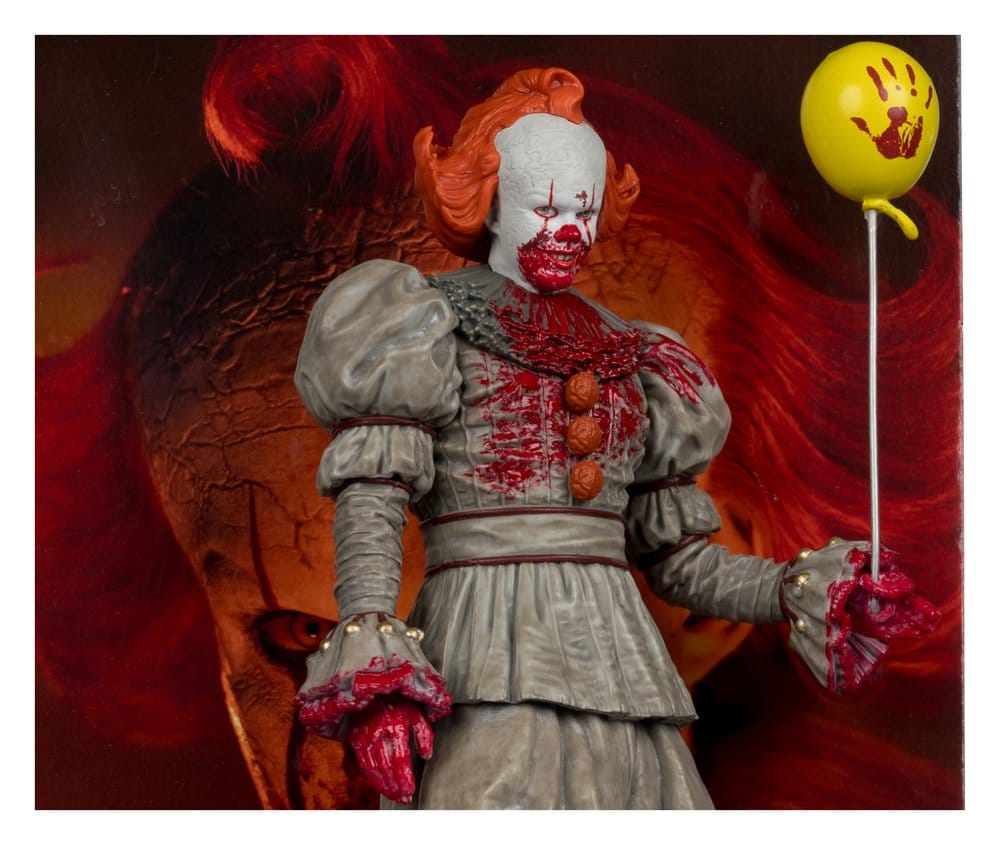 Es Welcome to Derry Movie Maniacs Figur Pennywise (Bloody) 16 cm