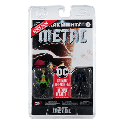 DC Direct Page Punchers Actionfiguren 2er-Pack Batman of Earth-44 & Batman of Earth-11 (Dark Nights: Metal) 8 cm