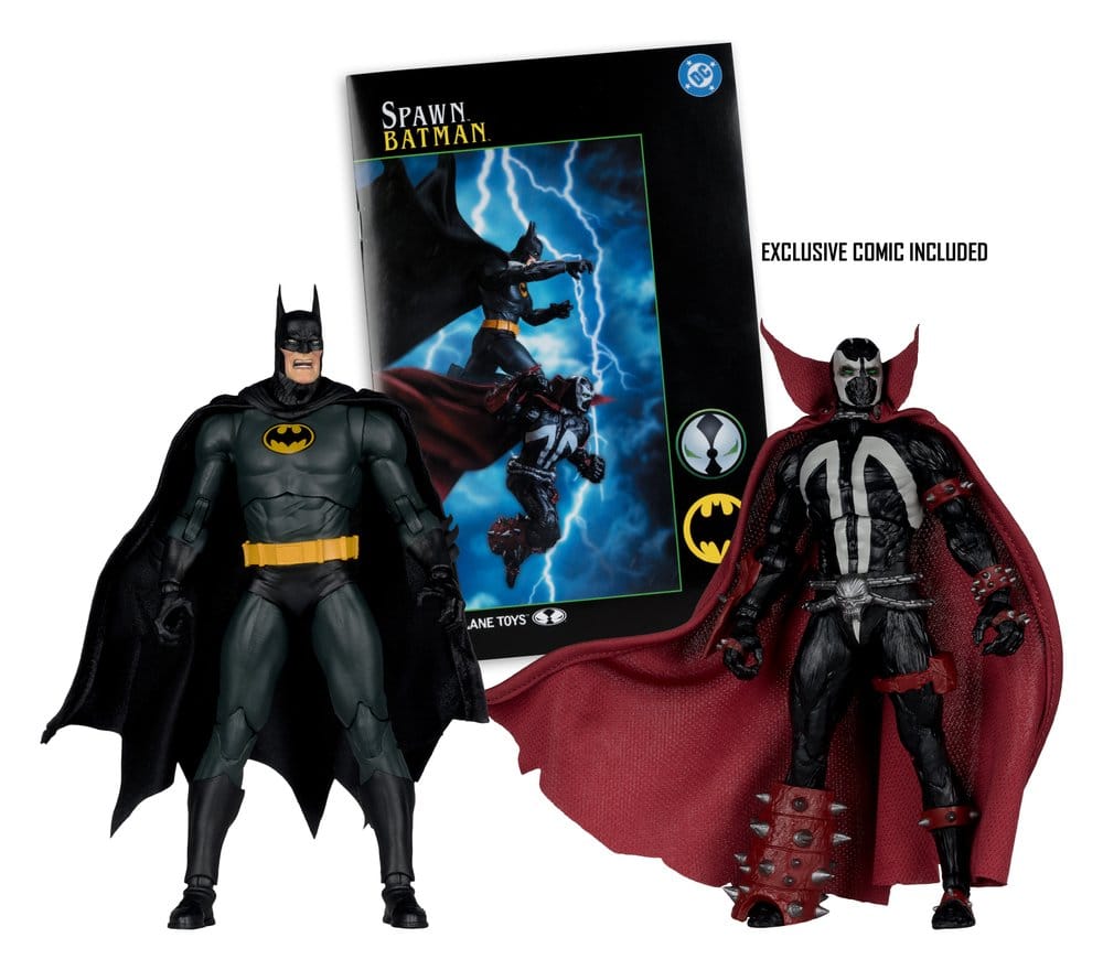 DC Multiverse McFarlane Collector Edition Actionfiguren 2er-Pack Batman & Spawn (Gold Label) 18 cm