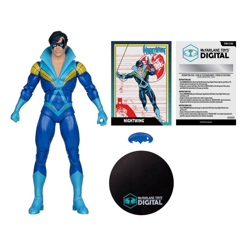 DC Direct McFarlane Toys Digital Actionfigur Nightwing (Teen Titans) 18 cm