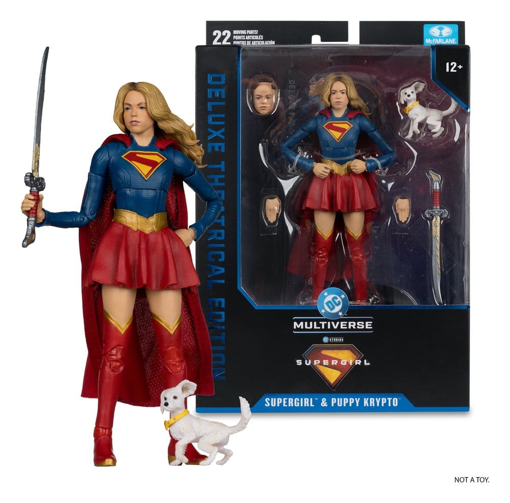 Supergirl (2026) DC Theatrical Deluxe Edition Actionfigur Supergirl & Baby Krypto 17 cm