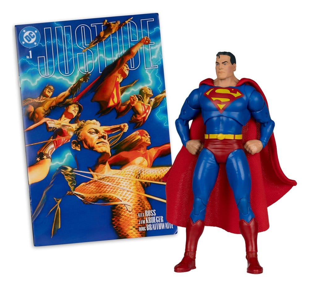 DC Direct Page Punchers Actionfigur Superman (Justice #1) (Red Platinum Edition) 19 cm