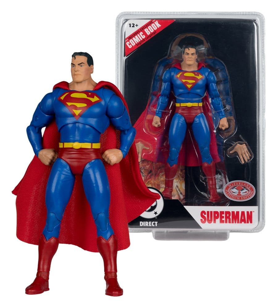 DC Direct Page Punchers Actionfigur Superman (Justice #1) (Red Platinum Edition) 19 cm