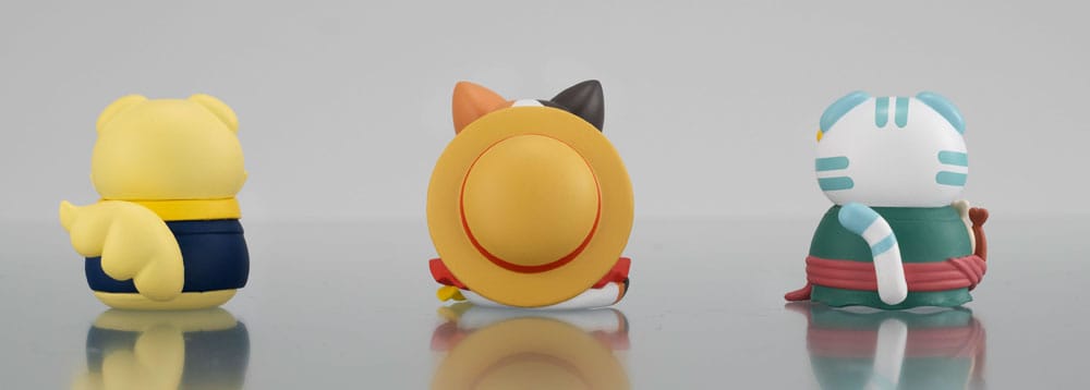 One Piece Mega Cat Project Sammelfiguren 3er-Pack Nyan Piece Nyan! Happy Trio 2024 Limited Ver. 3 cm