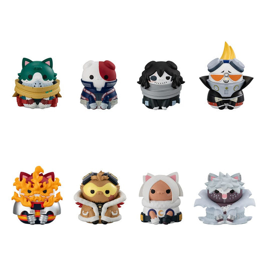 My Hero Academia Mega Cat Project Minifiguren Heroaca Cats No.01 3 cm Blind Box Sortiment (8) (Repeat)