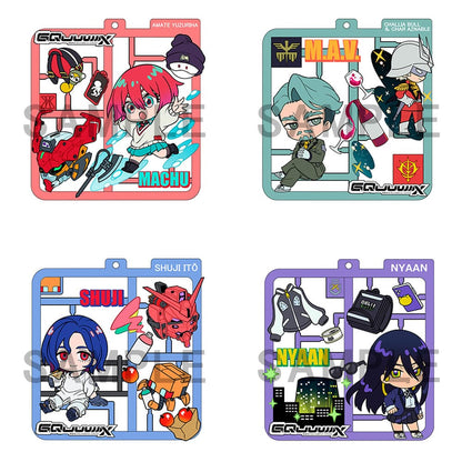 Mobile Suit Gundam GQuuuuuuX Plat Collection Anhänger Sortiment (4)