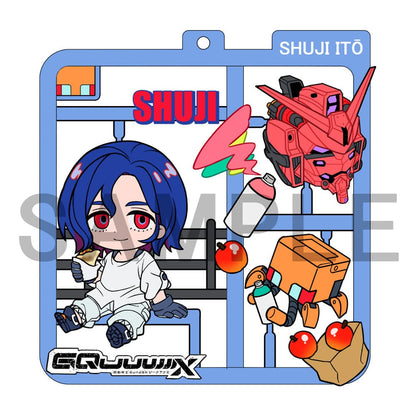 Mobile Suit Gundam GQuuuuuuX Plat Collection Anhänger Sortiment (4)