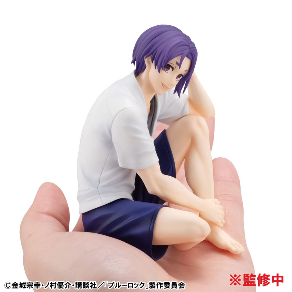 Blue Lock G.E.M. Serie PVC Statue Reo Mikage Palm Size 9 cm