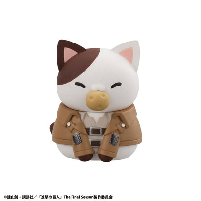 Attack on Titan Mega Cat Project Minifiguren Attack on Tinyan Gathering Scout Regiment danyan! 3 cm Blind Box Display (8) (Repeat)