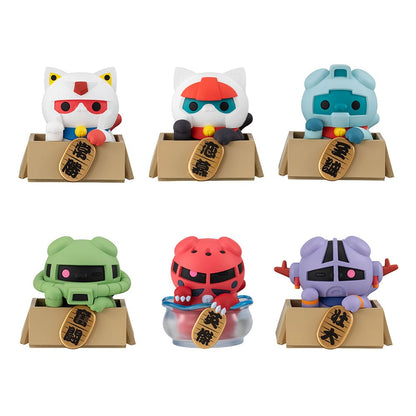 Mobile Suit Gundam Mega Cat Project Nyandam Sammelfiguren Luckycat 6 cm Blind Box Sortiment (6)
