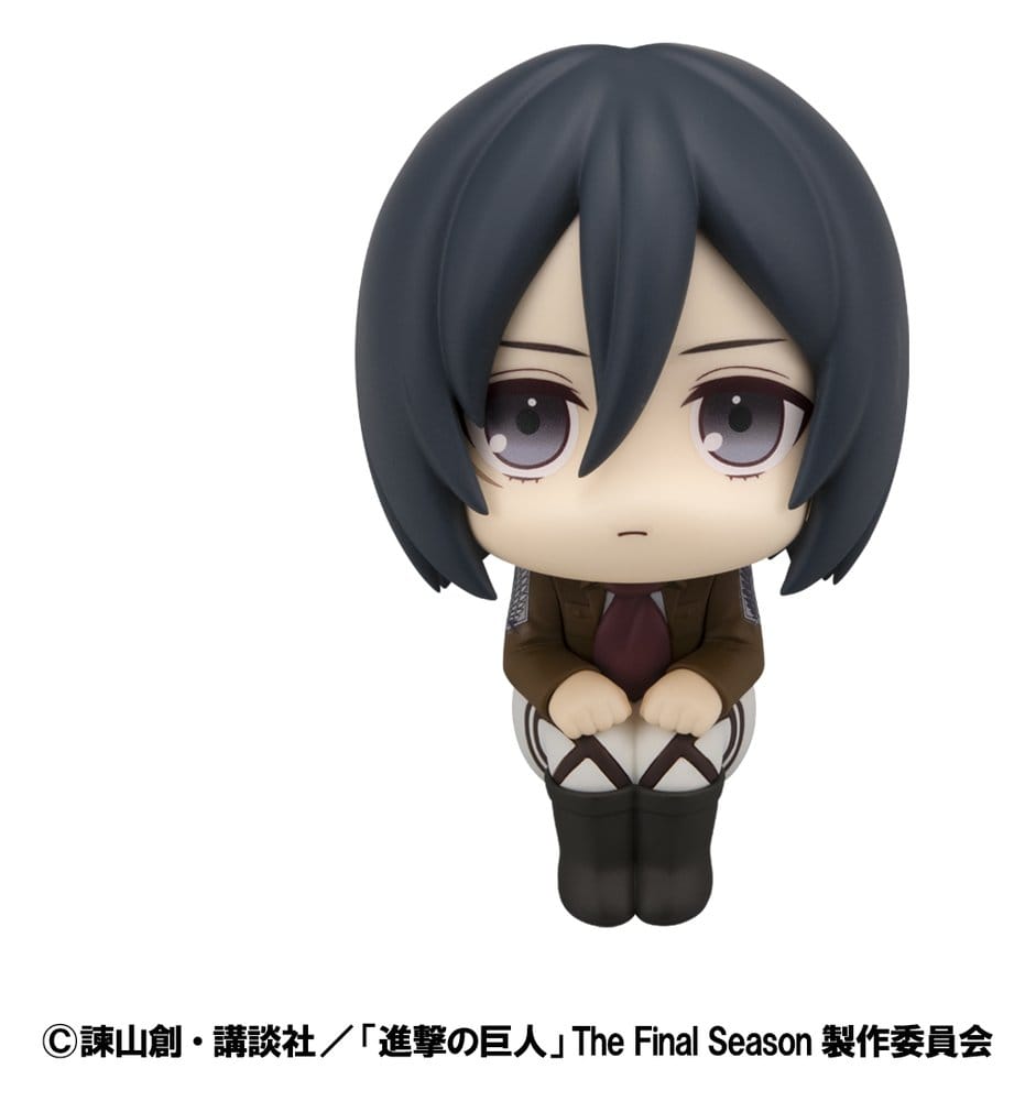 Attack on Titan Look Up PVC Statuen Levi Cleaning up Ver. & Mikasa Ackerman (with gift) 11 cm