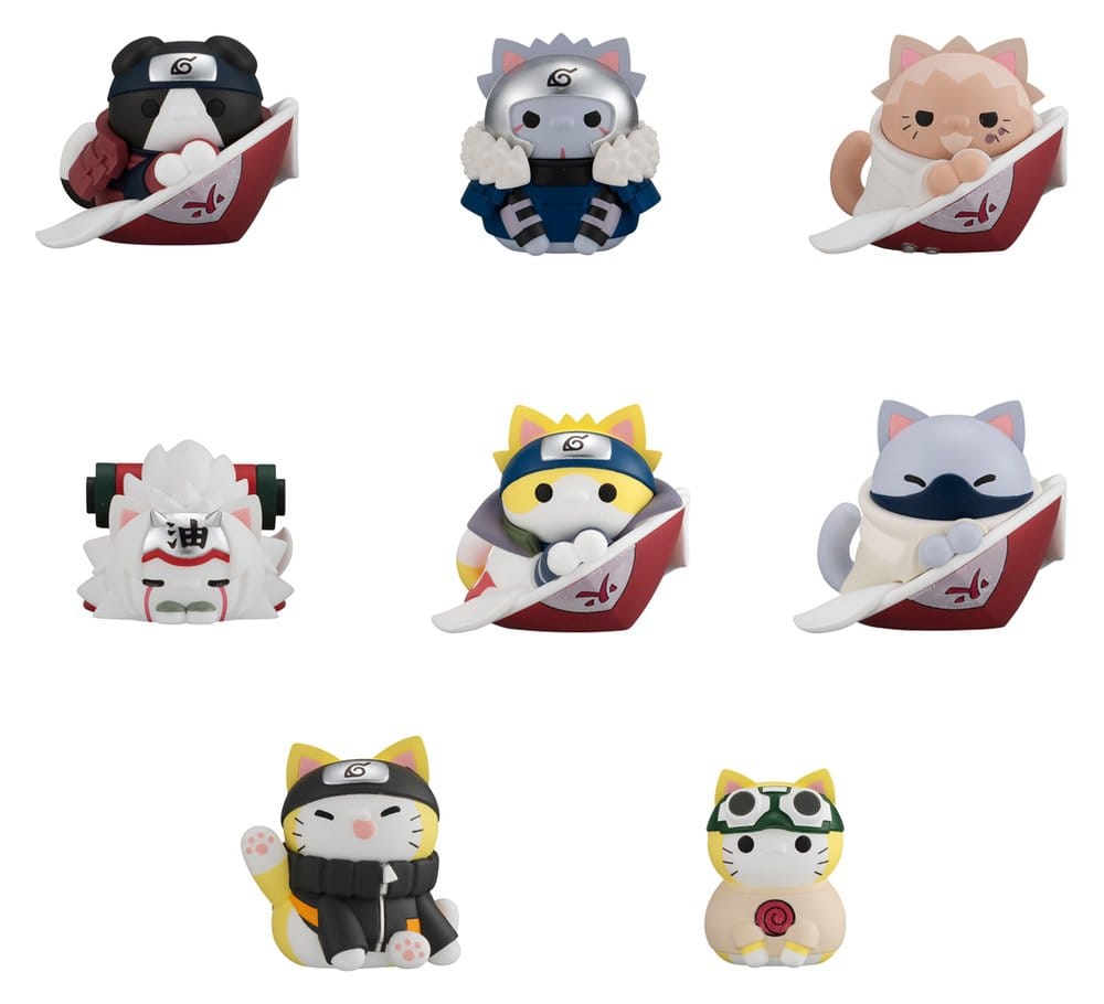 Naruto Shippuden Mega Cat Project Nyaruto! Minifiguren The bond between master and disciple ver. Blind Box Sortiment (8) (Repeat)