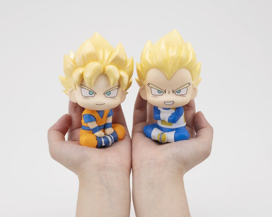 Dragon Ball DAIMA Look Up PVC Figuren 2er-Pack Super Saiyan Son Goku (mini) & Super Saiyan Vegeta (mini) 11 cm (with gift)