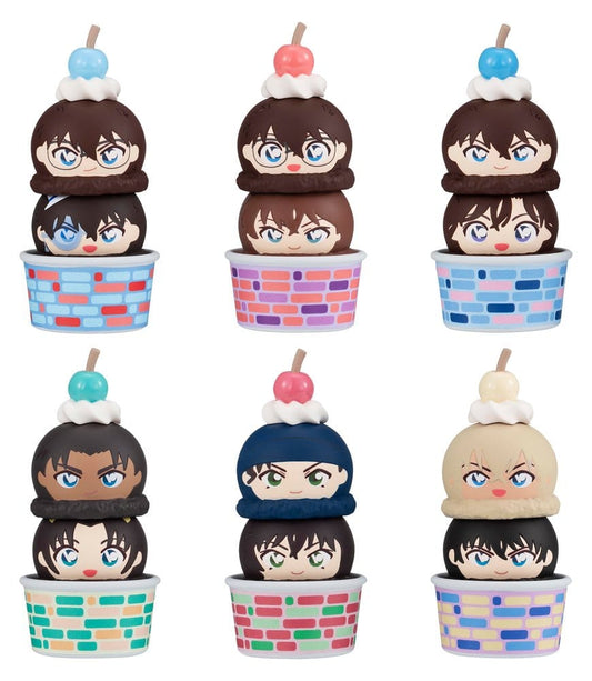 Detective Conan Tsumichen Stack up &amp; Change Minifiguren 8 cm Blind Box Sortiment (6) (with gift)