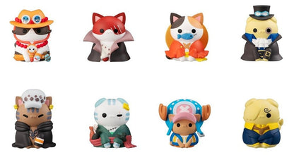 One Piece Mega Cat Project Minifiguren NyanPieceNyan! I'm gonna be king of Paw-rates!! Blind Box Sortiment (8) (Repeat)