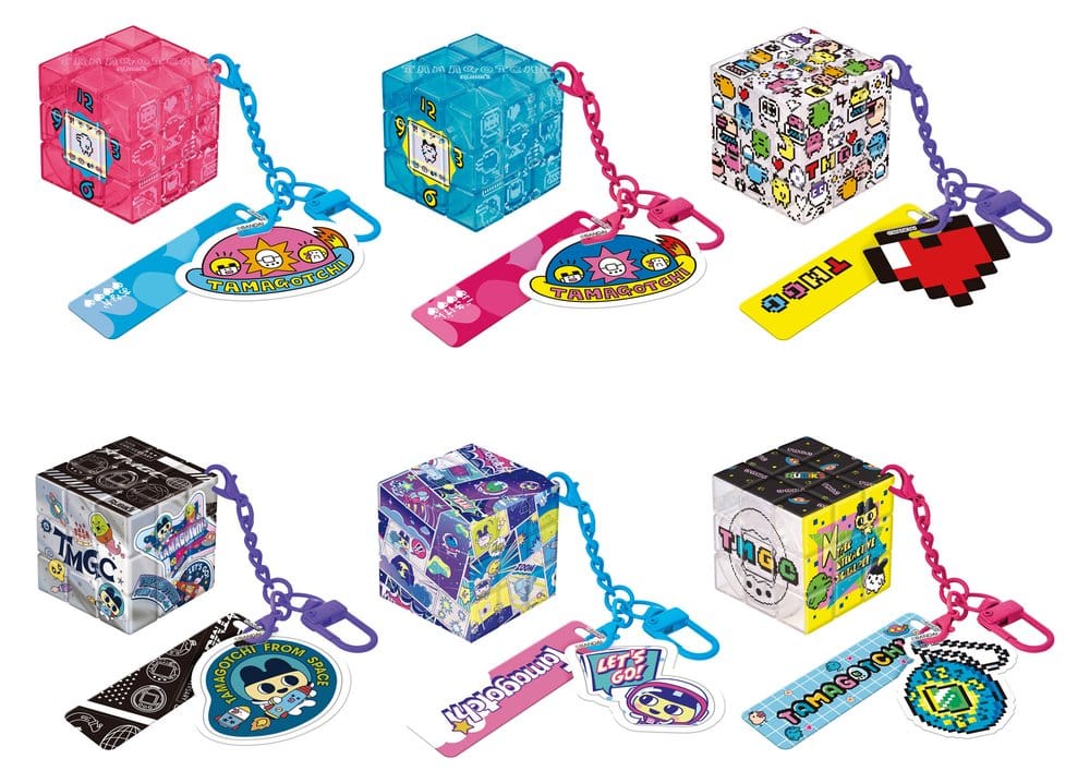 Rubik's ID Schlüsselanhänger Tamagotchi Blind Box Display (6)