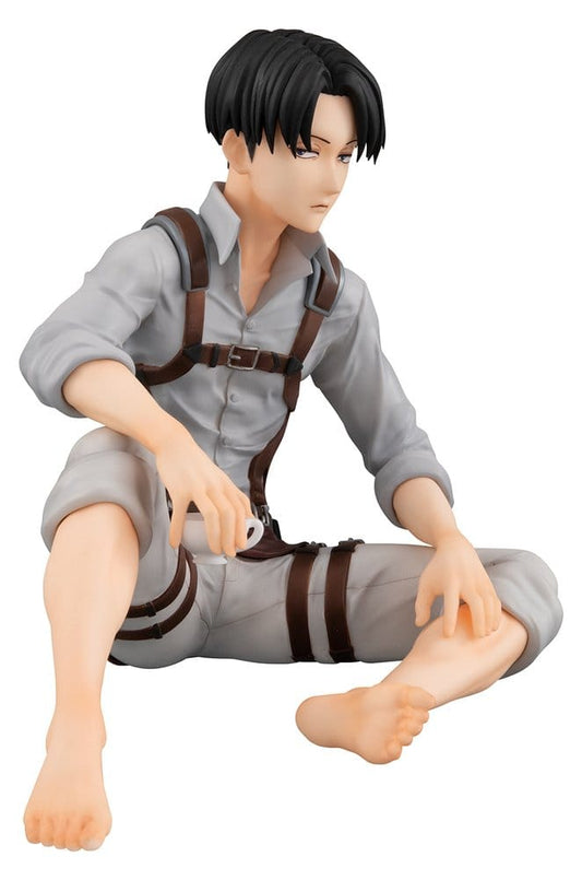 Attack on Titan G.E.M. Series PVC Figur Squad Captain Levi Palm Size 9 cm