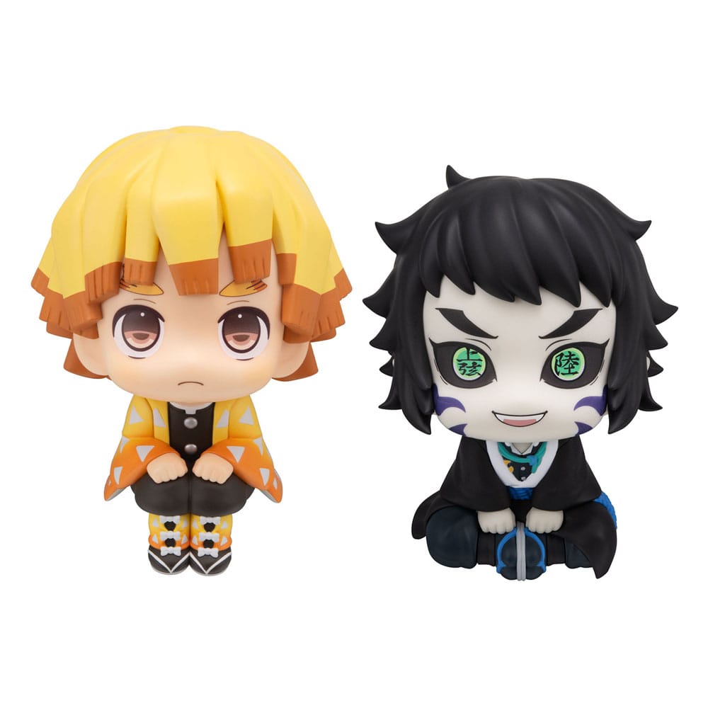 Demon Slayer: Kimetsu no Yaiba Look Up PVC Figuren 2er-Pack Zenitsu Agatsuma Grumpy Ver. & Kaigaku 11 cm (with gift)
