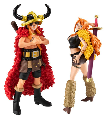 One Piece WALLSTAR PVC Figuren 2er-Pack Monkey D. Ruffy & Nami Ver. Elbaph 11 cm (with gift)