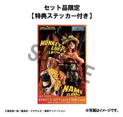 One Piece WALLSTAR PVC Figuren 2er-Pack Monkey D. Ruffy & Nami Ver. Elbaph 11 cm (with gift)
