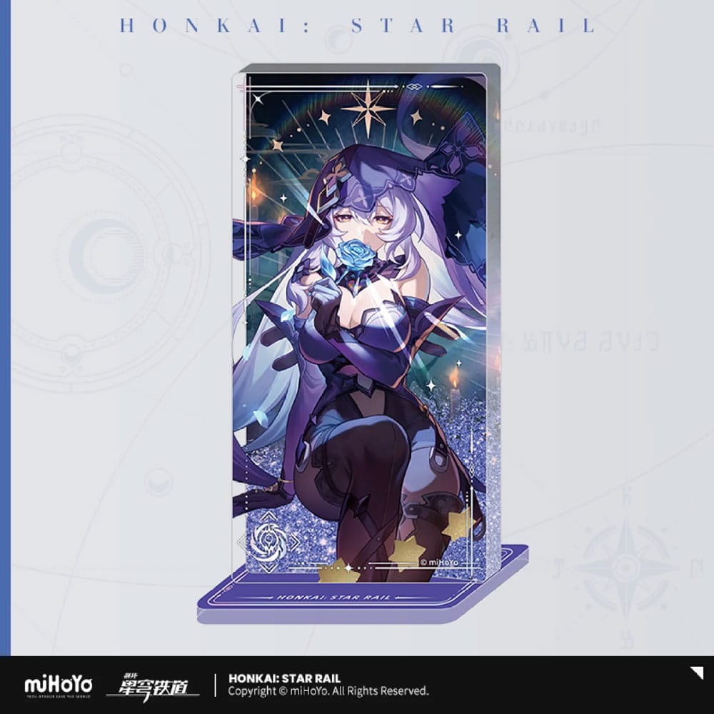 Honkai: Star Rail Light Cone Acryl Ornament mit Glitzer: Black Swan Reforged Remembrance 15 cm