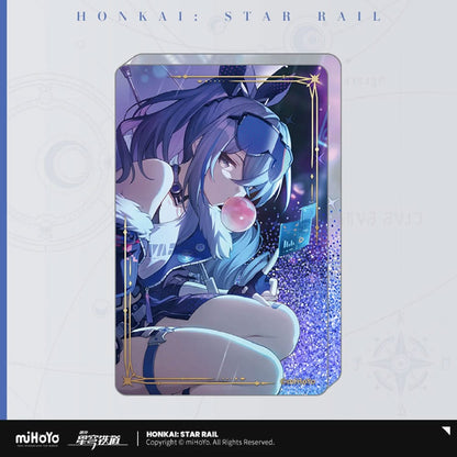 Honkai: Star Rail Light Cone Acryl Ornament mit Glitzer: Incessant Rain 9 cm