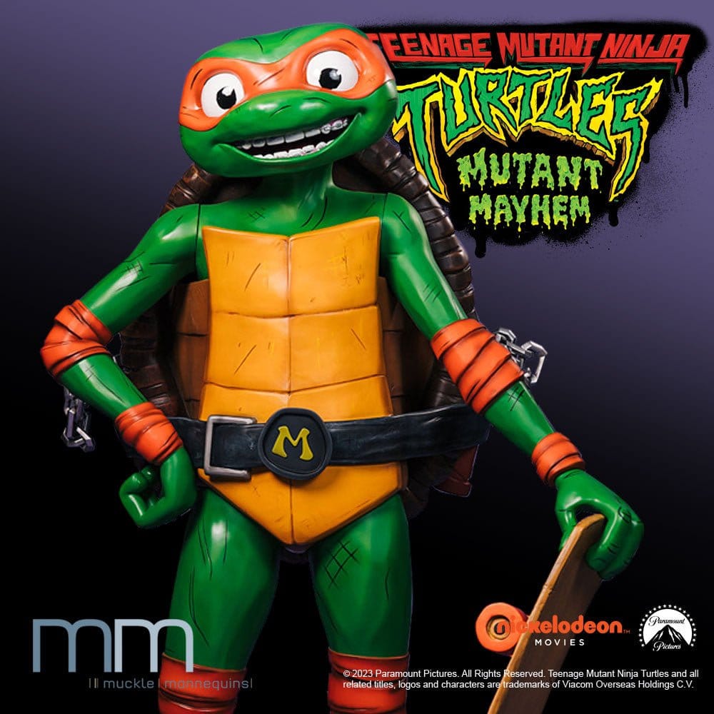 Teenage Mutant Ninja Turtles: Mutant Mayhem Life-Size Statue Michelangelo 162 cm