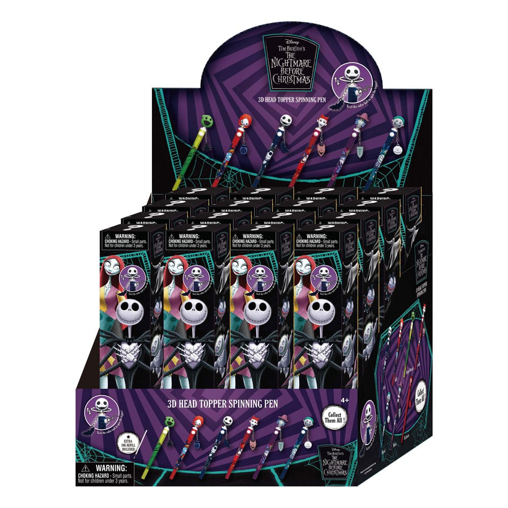 Nightmare before Christmas Stift 3D Head Topper Spinning Pen