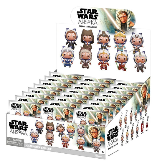 Star Wars Ahsoka 3D PVC-Taschenanhänger Serie 1 Blind Bag Display (24)