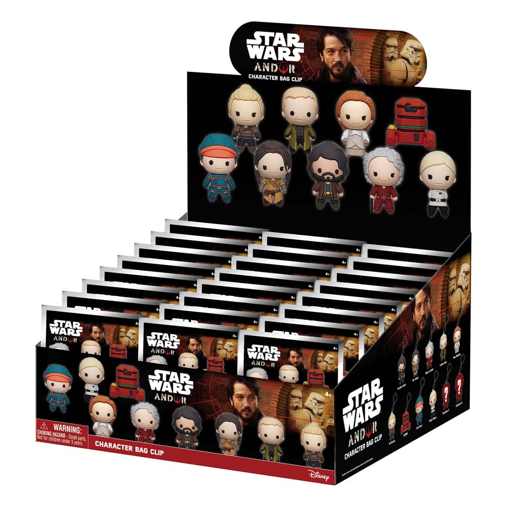 Star Wars 3D PVC-Taschenanhänger Andor Display  (24)