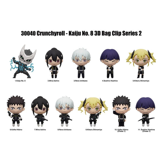 Kaiju No. 8 PVC-Taschenanhänger Series 2 Display (24)