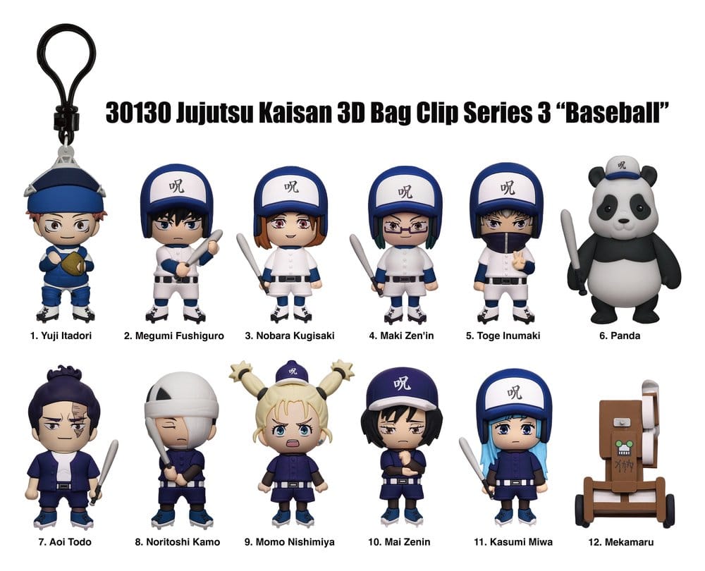 Jujutsu Kaisen 3D PVC-Taschenanhänger Serie 3 Blind Bag Display (24)