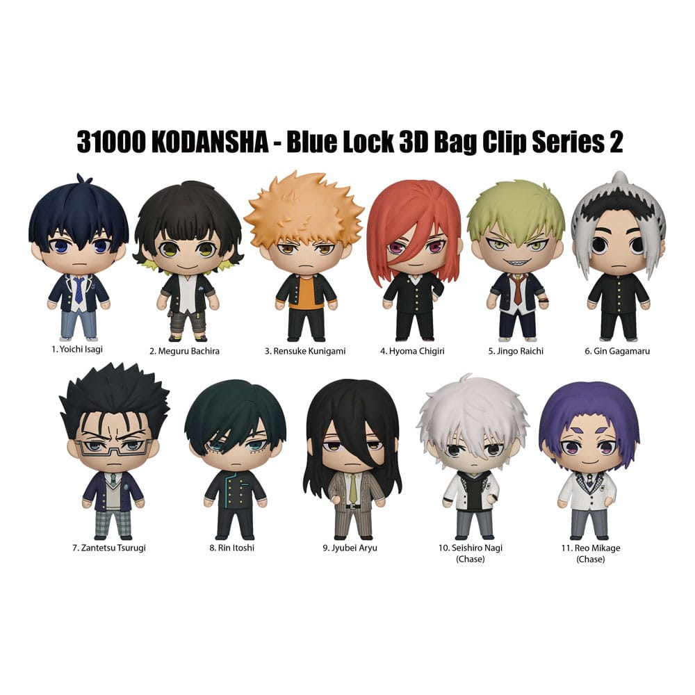Blue Lock 3D PVC-Taschenanhänger Serie 2 Display  (24)