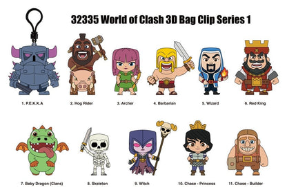 World of Clash 3D PVC-Taschenanhänger Serie 1 Blind Bag Display (24)