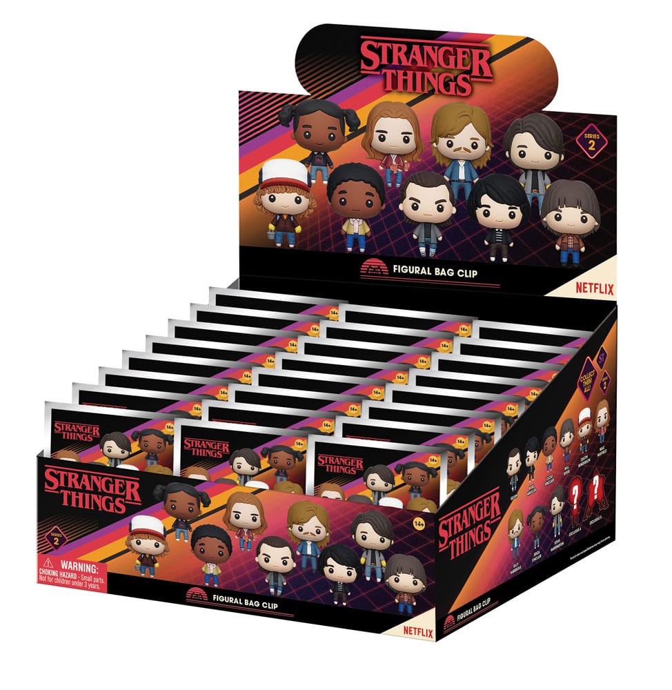 Stranger Things 3D PVC-Taschenanhänger Series 2 Display (24)