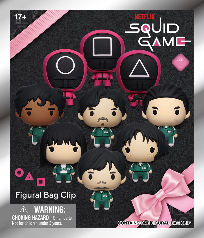 Squid Game 3D PVC-Taschenanhänger Series 1 Display (24)