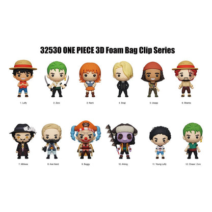 One Piece 3D PVC-Taschenanhänger Netflix Series 1 Display (24)
