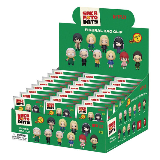 Sakamoto Days 3D PVC-Taschenanhänger Series 1 Display (24)