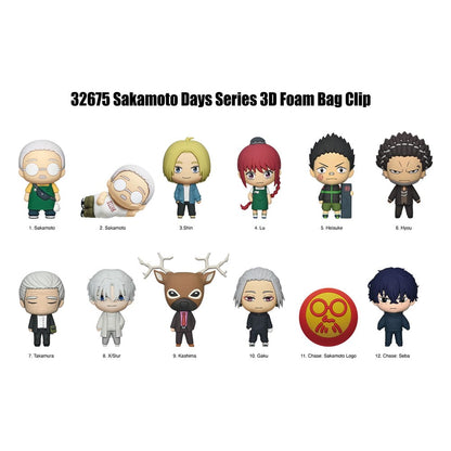 Sakamoto Days 3D PVC-Taschenanhänger Serie 2 Display  (24)