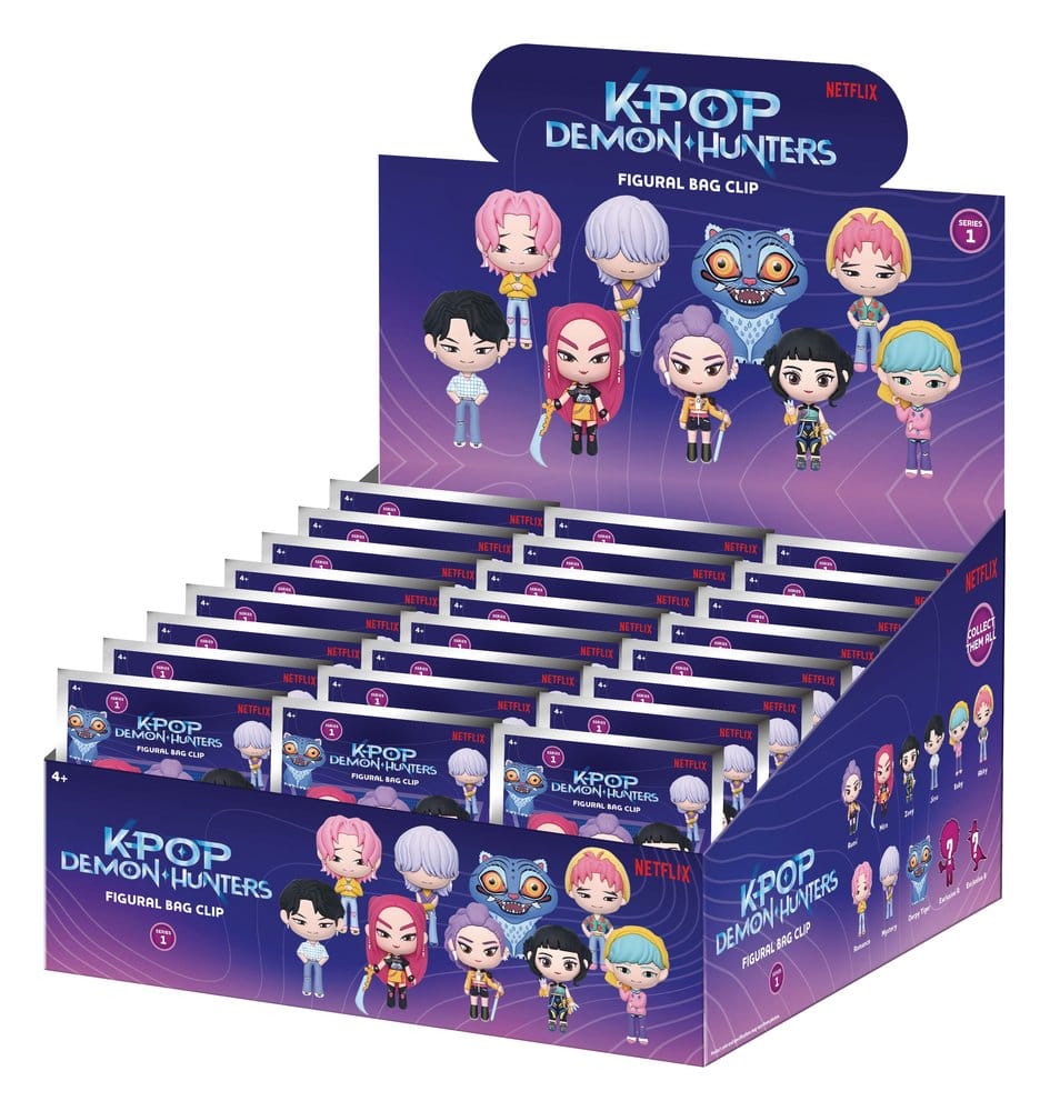 K-Pop Demon Hunter 3D PVC-Taschenanhänger Series 1 Display (24)